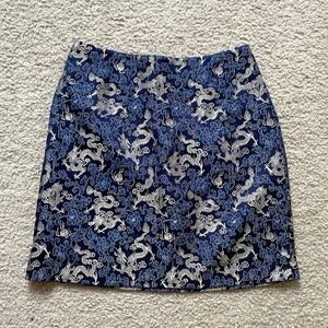 Simons blue silk mini skirt - size xs
